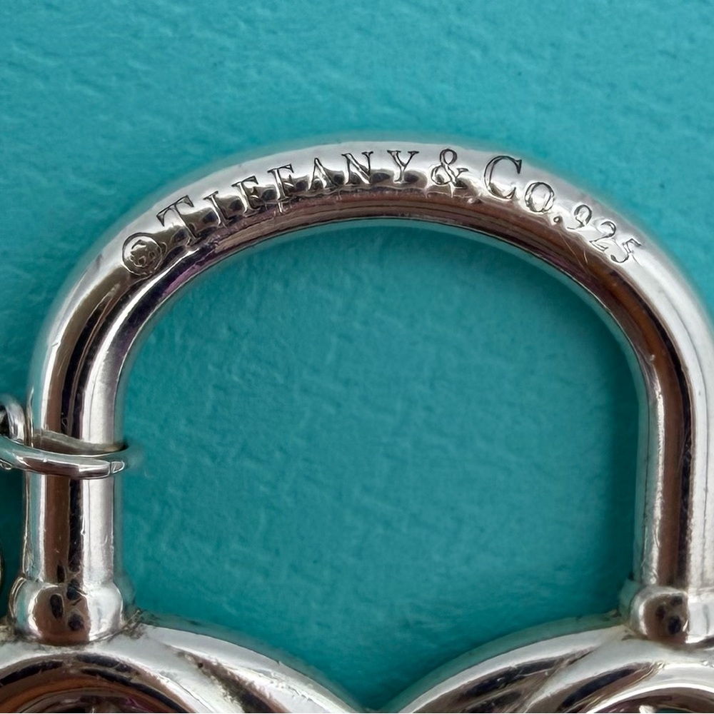 Tiffany & Co. 16” XL enchant filigree heart w key necklace sterling silver - Picture 10 of 10
